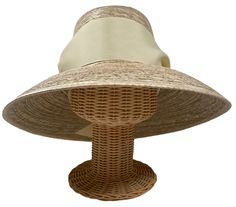 This retro-style hat (that fits big and bucket-y) is made from biodegradable palm tree leaves. And features a brass grommet on each side, so you can easily interchange ribbons or even silk scarves (you may already own)! Crown Circumference: 25 inches (64 cm) (please note: The style is intended to fit oversized and buck Gardening Hat, Palm Tree Leaves, Women's Hats, Tree Leaves, Pastel Floral, Silk Scarves, Sun Hat, Grosgrain Ribbon, Palm Tree