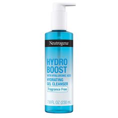 Looking for a face cleanser that gently and thoroughly cleanses while providing hydration? Try Neutrogena Hydro Boost Fragrance Free Hydrating Gel Facial Cleanser. This foaming facial cleanser from a dermatologist-recommended brand is perfect for dry, sensitive, and acne-prone skin. It transforms into a silky foaming lather that removes dirt, oil, makeup & impurities while leaving skin soft & supple. With Barrier Care Technology and hyaluronic acid, a natural skin hydrator, this gentle face wash Neutrogena Hydro Boost Cleanser, Hydro Boost Neutrogena, Fragrance Free Makeup, Hydrating Face Wash, Neutrogena Makeup Remover, Gentle Face Wash, Daily Facial Cleanser, Facial Gel, Girl Routine