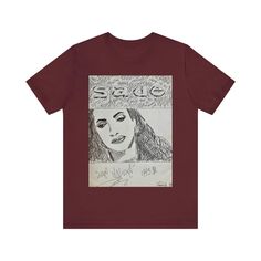 A Sade sketch t-shirt we made in 1993 that exudes a cool and artistic vibe, perfect for music lovers and fans of the iconic artist. This versatile tee is ideal for casual wear and can be easily styled for various occasions. It makes a great gift for birthdays, music festivals, and art events. Product features - Made with 100% Airlume combed and ring-spun cotton - Retail fit for casual and semi-formal settings - Ribbed knit collar with seam for shape retention - Shoulder tape for added stability - DTF inner neck labels for comfort Care instructions - Machine wash: cold (max 30C or 90F) - Non-chlorine: bleach as needed - Tumble dry: low heat - Iron, steam or dry: medium heat - Do not dryclean Artistic Vibe, Neutral Tops, Music Tees, Retro Tee, Graphic Tee Shirt, Art Event, Music Festivals, Top Vintage, Vintage Music