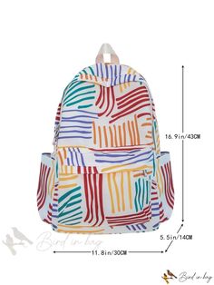 Bird in Bag - College Student Backpack with Dual Shoulder Straps, Classic Design. Casual Multicolor Backpack For School, Multicolor Casual Backpack For Back To School, Casual Multicolor Backpack For Back To School, Trendy Multicolor Backpack For Students, Bag College, Student Backpacks, First Contact, Classic Backpack, Diy Supplies