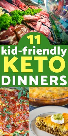 kid - friendly keto dinners are the perfect way to get dinner ready