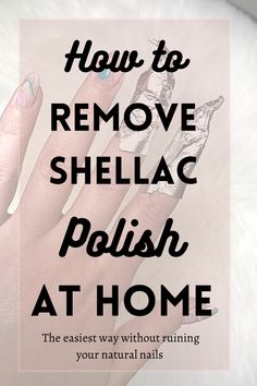 This is an easy how to guide for removing your gel polish. It gives you the best tips and trick to removing gel polish without taking your natural nail with it. This is the best way to continue gel polish while keeping your nails healthy! Gel Polish At Home, Nails Healthy