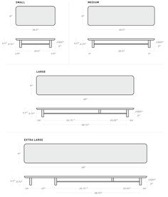 the diagram shows different types of benches for seating and storage space, including one bench with two