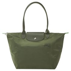 Longchamp Le Pliage Green Tote Bag L Tote Bag Khaki Green Size: Body: Approx. H30 W30-45 D19 (Units In Cm)Folded (Excluding Handle): Approx. H15 W24 D3.5 (Units In Cm)Handle Height: Approx. 22 Cmbody Weight: Approx. 330 G Longchamp Le Pliage Green, Longchamp Bag, Green Tote Bag, Longchamp Bags, Green Tote, Khaki Green, Longchamp Le Pliage, Green Color, Bag Lady