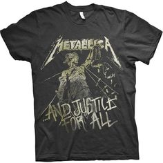 Metallica Vintage, Metallica Shirt, Metallica T Shirt, And Justice For All, Album Design, Alternative Outfits, Band Shirts, Grunge Style, Dream Clothes