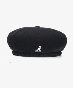 KANGOL Wool Jax Beret (107-169006) Black - YOU ARE MY POISON Beret Kangol, Kangaroo Logo, Vision Street Wear, Golf Brands, Power To The People, Knit Sweatshirt, Kendall + Kylie, Wallet Bag, Head Circumference