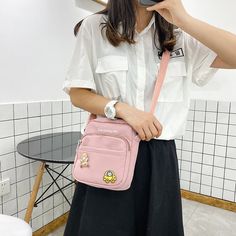 Kawaii Ulzzang Shoulder Bag Casual Shoulder Bag For Students, Harajuku Style Shoulder Bag With Large Capacity, Kawaii Rectangular Portable Shoulder Bag, Kawaii Handbags, Harajuku Style Crossbody Shoulder Bag For Daily Use, Harajuku Style Student Crossbody Shoulder Bag, Kawaii Crossbody Shoulder Bag, Ulzzang Girl, Marc Jacobs