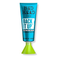 Back It Up Texturizing Cream For Shape And Texture - BH BACK IT UP CREAM 4.23OZBenefitsBed Head's new Back It Up texturizing Cream, a powerful style defining hair productGreat for maintaining long-lasting hairstyles on any hair type and lengthScent TypeTasty Pear fragrance - Back It Up Texturizing Cream For Shape And Texture Textured Hairstyles, Hair Styling Cream, Tigi Bed Head, Cream Bedding, Textured Bedding, Long Lasting Curls, Styling Cream, Textured Waves, Frizz Control