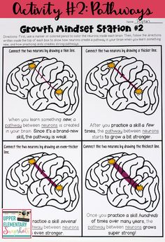 an activity for kids to learn how to draw the brain