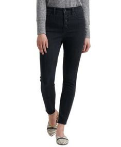 Bridgette Button-Fly Skinny Jeans Big Clothes, Tall Jeans, Denim Cotton, Jeans Online, Lucky Brand Jeans, Designer Jeans, Mid Rise Jeans, Brand Jeans, Black Skinnies