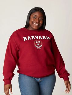 Stay stylish and warm with our Harvard crewneck! A classic but comfortable look, you'll be ready to go anywhere with this piece of Harvard apparel. This Crewneck is a favorite among our students and their families. Ultra-soft & lightweight fabric Crew neckline with classic trim at neck, cuffs & hem Unisex design Official Licensed Harvard University Merchandise All products are designed, packaged, and shipped by Harvard University students Looking for more? Shop more bestseller styles. Sporty Fall Sweater For School, Collegiate Crew Neck Top For Campus, Collegiate Fall Top For Campus, Fall Campus Relaxed Fit Sweater, Cotton Tops For Campus In Fall, Cotton Tops For Campus Wear In Fall, Relaxed Fit Fall Campus Sweater, Relaxed Fit Fall Sweater For Campus, University Red Varsity Crew Neck Sweatshirt