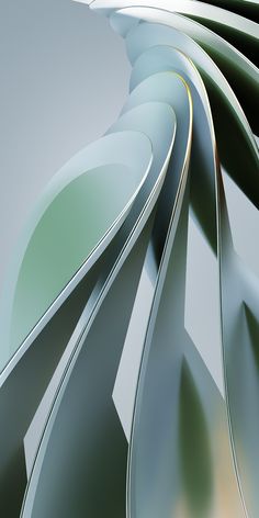 an abstract image of curved lines and curves