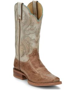 Justin Boots Women's Tan Smooth Ostrich Western Boots - Square Toe | Sheplers Womens Ariat Boots, Tan Square, Women's Cowboy Boots, Justin Boots Womens, Womens Cowgirl Boots, Twisted X Boots, Womens Work Boots, Boot Barn, Handcrafted Boots