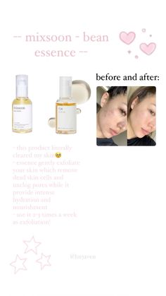 mixsoon essence benefits pros effects k-beauty korean skincare Korean Skincare Essence, Mixsoon Essence, Korean Essence, Facial Massage Techniques, K Beauty Routine, Aesthetic Products, Korean Glass Skin, Skin Essence