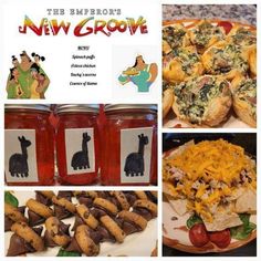 several pictures of different foods including bread, cheese and jams with the words new grovee written on them