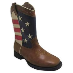 WONDER NATION LITTLE & BIG BOY`S WESTERN Size: 5.  Color: Multicolor.  Gender: male.  Age Group: kids. Toddler Boy Cowboy Boots, Baby Boy Cowboy Boots, Cowboy Boots For Little Boys, Toddler Boy In Cowboy Boots, Kids Boots Boys, Toddler Snow Boots, Cute Embroidery, Winter Shoes, Big Boys