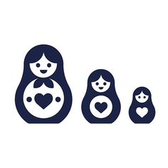 mother and child with heart icon