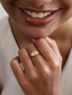 STANDARD ∙ SIGNET ∙ R I N G D E T A I L S A classic oval/circle ring with your actual handwriting   * Material: Sterling Silver, 14K Gold Filled , 14K Rose Gold Filled or 14K solid gold  (Gold Filled is made of thick 14k gold or rose gold layered on .925 sterling silver.) * Oval size: 11x7mm This ring can be customized with your actual handwriting or signature. Maximum 1-3 word on this necklace. You can send us the picture of handwriting via Etsy conversation If you have any questions, please le Gift Initial Ring Tarnish Resistant, Everyday 14k Gold Signet Ring, Stamped 14k Initial Ring As Gift, 14k Stamped Initial Ring Perfect For Gift, Jewelry Hair Accessories, Circle Ring, Jewelry Hair, Recycled Sterling Silver, Signet Ring