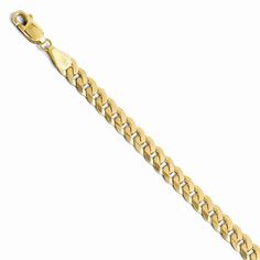 14K Yellow Gold Beveled Curb Bracelet Black Hills Gold Jewelry, Curb Chain Bracelet, Gold Chains For Men, Black Hills Gold, Bow Jewelry, Mens Accessories Jewelry, Yellow Gold Chain, Jewelry Companies, Black Bow