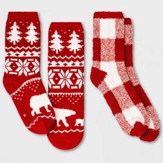 Kids' XS/S 2pk Fair Isle Cozy Crew Socks Wondershop Red/White Plaid Polar Bear Description: Crew socks that go great with a casual look Made from a lightweight fabric that will let your feet breathe Graphic print for added fun Material: 98% Polyester, 2% Spandex Package Quantity: 2 Height Type: Crew Size XS/S Brand: Wondershop  Model: Crew socks Size: S Material: 98% polyester, 2% spandex Color: Red Item Condition: New Comments: Other details: MSRP: $0.00 UPC: [[UPC\EAN\ISBN]] All items are avai Stalking Stuffers, Tissue Paper Trees, Holiday Mini Session, White Polar Bear, Socks Christmas, Comfy Socks, Stocking Ornament, Paper Tree, Winter Socks