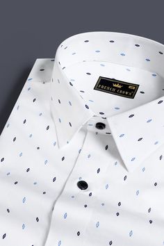 Make a bold statement with our Bright White Printed Premium Cotton Shirt. Crafted from high-quality cotton, this shirt boasts a clean and timeless design in bright white, providing a versatile canvas for various styles. The subtle print adds a touch of sophistication, making it a wardrobe essential that effortlessly transitions from casual to semi-formal occasions. Fused collar and cuffs, collar stand and flat felled side seams provide structure and stability to all our shirts. 100 % Premium Giz Cotton Shirts For Men, White Prints, Full Sleeves, Collar And Cuff, Full Sleeve, Formal Occasion, Semi Formal, Bright White, Cotton Shirt