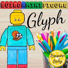 (LEGO-inspired) MiniFigure Glyph by Lemmon Lady | TPT Lego Back To School, Board Door Design, Lego Classroom, Lego Learning, Lego Printables, Get To Know Your Students, Lego Theme, Family Decals, Multiplication Games