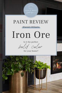 a sign that says paint review iron ore is it the perfect solid color for your home?