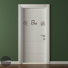 an open door with the word be on it