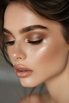 Warm Neutrals Eyeshadow Ideas For Brown Hair Warm Brown Eyeshadow, Warm Brown Makeup, Warm Makeup Looks, Neutral Eyeshadow Looks, Brown Eyeshadow Makeup, Kylie Jenner Makeup Tutorial, Ig Makeup, Warm Makeup, American Makeup