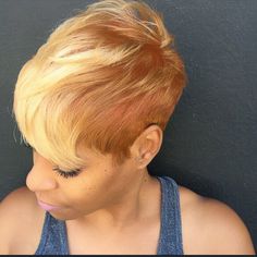 Twa 4c, Short Blonde Pixie, Short Bob Styles, Awesome Hairstyles, Twa Hairstyles, Change Hair, Edgy Haircuts