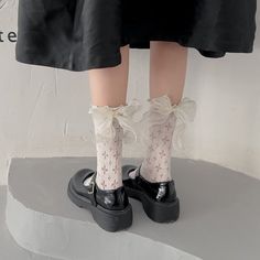 Material: Baumwolle Aesthetic Socks, Kawaii Socks, Frilly Socks, Ruffled Socks, Soft Girl Clothes, Style Kawaii, Japanese Kawaii, Lace Socks, Punk Outfits