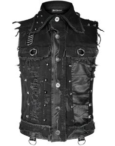 Punk Clothes Men, Goth Mens Fashion, Punk Outfits Men, Goth Outfits Men, Goth Fashion Men, Punk Fashion Men, Waistcoat Top, Punk Style Outfits