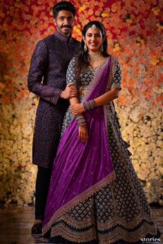 Niharika Konidela Engagement, Engejment Couple Pic, Engagement Couple Dress, Niharika Konidela, Indian Wedding Reception Outfits, Wedding Reception Outfit