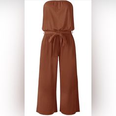 Size Large Caramel Color - Brand New Never Worn Cute Jumpsuits Lulus, Caramel Color, Wide Leg Jumpsuit, Pant Jumpsuit, Jumpsuit Romper, Caramel, Off Shoulder, Wide Leg, Pants For Women