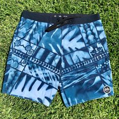 Nwot Excellent Condition! No Flaws! From Hawaii Sit Above The Knee Please Comment If You Have Any Questions! Blue Tropical Print Bottoms For Poolside, Blue Tropical Print Bottoms For Beach Season, Blue Surfing Bottoms For Beach Season, Hawaiian Style Surfing Shorts, Blue Hawaiian Style Short Swimwear, Beachy Shorts For Surfing, Blue Hawaiian Shorts For Vacation, Blue Hawaiian Shorts For Beach Season, Blue Hawaiian Bottoms For Poolside