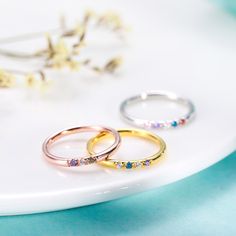 Family Ring with 1-13 Birthstones | Getnamenecklace Family Rings Mothers, Birthstones Ring, Ring For Mom, Family Ring, Women Friendship, Birthstone Rings, Family Rings, Diamond Jewel, Jewels Rings