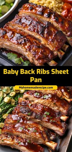 These Baby Back Ribs are cooked on a sheet pan for a quick, hands-off meal. Rubbed with a blend of spices and baked until tender, then finished with a smoky BBQ sauce glaze, they’re perfect for any gathering. Ingredients: 1 rack baby back ribs 2 tbsp BBQ seasoning rub 1/2 cup BBQ sauce Salt and pepper to taste A juicy, flavorful rib recipe with minimal cleanup—perfect for weeknights or weekend barbecues Easy Baby Back Ribs, Tender Ribs, Pineapple Glaze, Pineapple Sauce, Rib Recipe, Pan Recipe, Bbq Seasoning, Back Ribs, Easy Dinner Recipe