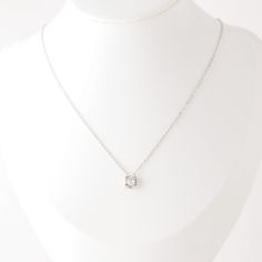 With vintage inspiration, this dainty diamond necklace is minimalistic, yet bold enough to catch the eye. The circular shape and clear cz stone are so versatile they can take you from an important meeting to an exciting night out.• Material: High Quality Stainless Steel• Finish: 18K Rose Gold | 18K Gold | Stainless Steel• Featuring a 6mm Round CZ Diamond Charm with adjustable chain 16 inches to 18 inches.• Waterproof Jewelry• Nickel Free Lucky Charm Bracelet, Lucky Charm Necklace, Dainty Diamond Necklace, Diamond Solitaire Necklace, Vintage Inspiration, Solitaire Necklaces, Waterproof Jewelry, Diamond Charm, Bridesmaid Necklace