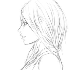 Face Side View Drawing, Female Side Profile, Side Face Drawing, Side View Of Face, Side View Drawing, Profile Drawing, Face Profile, 얼굴 드로잉