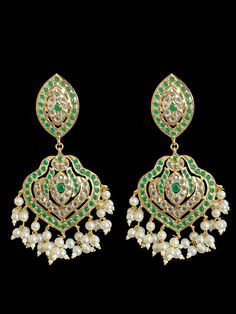 Ready to ship choker with earrings and Tika gold plated stones - Cz Polki shell pearls used Earrings 4.3 inches long Traditional Green Kundan Pearl Earrings, Green Meenakari Gold-plated Earrings, Green Kundan Chandbalis For Reception, Bollywood Green Bridal Earrings For Reception, Green Bridal Earrings For Reception On Diwali, Green Bridal Earrings For Reception And Festivals, Green Bridal Earrings For Reception At Diwali, Green Bridal Earrings For Reception During Diwali, Green Meenakari Bridal Earrings For Reception