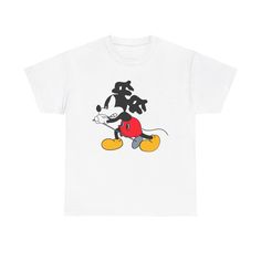 Brucedropemoff Mickey T-Shirt Tee Merch, front printed on a high quality print! ⭐️ Fits true to size, size up for a baggier/larger fit, size down for a smaller fit! ⭐️ High-quality print and material! ⭐️ Fast Shipping with tracking! - 100% cotton - Fabric weight: 5.0-5.3 oz/yd² (170-180 g/m²) - Tubular fabric - Taped neck and shoulders - Double seam at sleeves and bottom hem Y2k Tiktok, Number Nine, Tubular Fabric, Fabric Weights, Cotton Fabric, Tee Shirts, Adult Outfits, Bathing Beauties, Tops & Tees