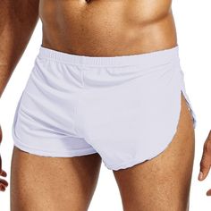 Season:Summer; Fabric:Nylon; Sleeve Length:Short Pant; Gender:Men's; Nightwear Style:Lounge Bottom; Style:Soft,Fashion,Ultra Slim,Hot; Elasticity:Stretchy; Occasion:Spa,Home,Bed,Beaches; Function:Breathable; Pattern:Pure Color; Bottom Type:Shorts; Listing Date:04/26/2022; Length [Bottom]:; Waist:; Feel of Sensation:Comfort,Smooth Sensations,Sexy Gym Brief Shorts For Summer, Summer Gym Shorts With Brief Shape, Summer Workout Boxer Briefs, Summer Boxer Briefs With Short Leg, Solid Color Summer Boxer Briefs With Short Leg, Summer Nylon Brief Bottoms, Casual Brief Shorts For Summer, Casual Summer Shorts Brief Style, White Boxer Briefs For Summer Workouts