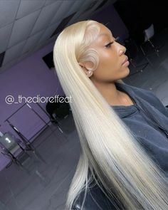 Blonde 40 Inch Wig, Blonde Lace Front Hairstyles, 613 Middle Part Buss Down, 613 Styles, Blonde Side Part Black Women, Blonde Frontal Wig Hairstyles, Blonde Hair Side Part, Long Wig Hairstyles