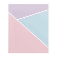 an abstract painting with pastel blue, pink and lilac colors on the wall