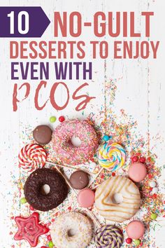 the cover of no guilt desserts to enjoy with picos