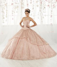 Strapless Glitter Quinceanera Dress by House of Wu 26923-House of Wu-ABC Fashion Vestido Charro, Quinceanera Collection, Quinceañera Dresses, Gold Quince, Military Ball Dresses, Quince Ideas, Quinceanera Dress, Ball Gown Skirt, Princess Dresses