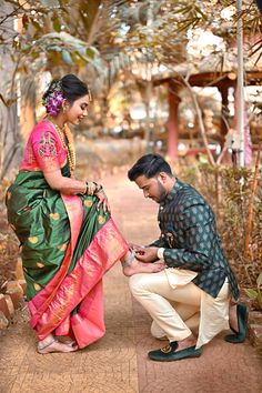 https://vishantcollection.com Engagement Couples Pose, Wedding Couple Poses Photography Photo Shoot, Maharashtrian Couple, New Love Pic, Grooms Outfit, Pre Wedding Photoshoot Props