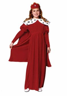 PRODUCT DESCRIPTION Includes: Dress with attached Cape, Crown Style: 91250 King And Queen Costume, Historical Queens, Queen Cape, Medieval Queen, Shakespeare Characters, Apple Costume, Tinkerbell Costume, Royal Costume, Cape Costume