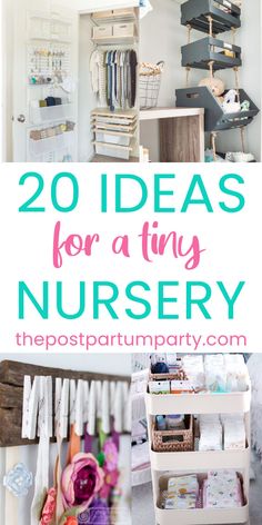 the top 20 ideas for a kids'nursery nursery room with lots of storage and organization