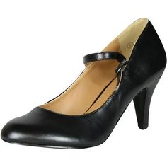 City Classified Womens Kaylee-H Pumps Shoes Size: M.  Color: Black.  Gender: female.  Age Group: adult. Fitted Mary Jane Heels, Black Court Shoes With Ankle Strap, Fitted Black Court Shoes With Ankle Strap, Black Court Shoes For Fall, Oxford Platform Shoes, Comfortable Dress Shoes, Womens Low Heels, How To Stretch Shoes, Ellie Shoes